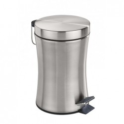 Cosmetic bin with pedal cosmetic pieno 3 l, stainless steel