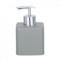 Ceramic Gray Hexa Soap Dispenser, 290ml