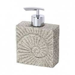 Beige fossil soap dispenser
