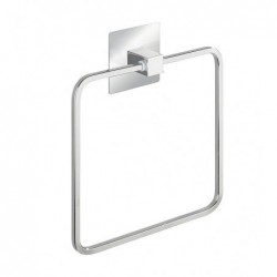 Turbo-loc quadro stainless steel towel ring, fix without drilling