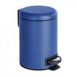 Lixeira cosmética com pedal Leman azul escuro 3 l