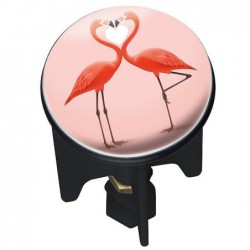 Flamingo love pluggy sink stopper