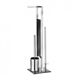 Rivalta wc combination stainless steel, glossy