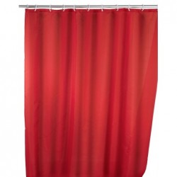 Roter waschbarer Anti-Schimmel-Duschvorhang, 180 x 200 cm
