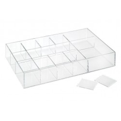 Organiseur maquillage Femme ajustable avec compartiments souples