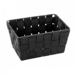 Adria mini bathroom basket, long black bath basket