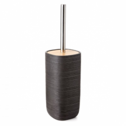Bamboo toilet brush holder