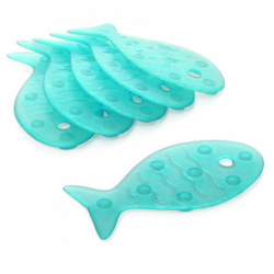 Tappetino antiscivolo a forma di pesce turchese