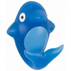 Blue adhesive hook - Dolphin