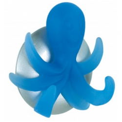 Gancho pulpo adhesivo azul eléctrico