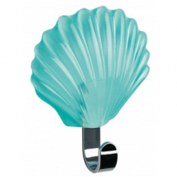 Muschel-Klebehaken, transparent, Minze