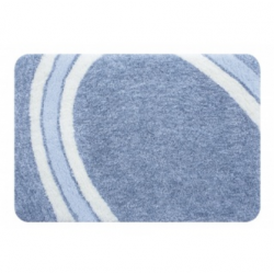 Curve bath mat 60x90 Blue