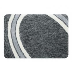 Tappetino da bagno curvo 60x90 grigio