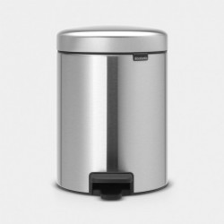 Newicon 5 liter pedal bin - brilliant steel