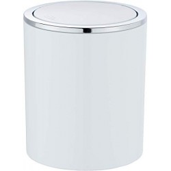 Inca 2 l swing lid bin. white