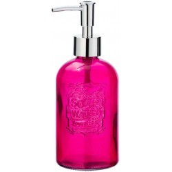 Dispenser di sapone retrò rosa fucsia - 400 ml