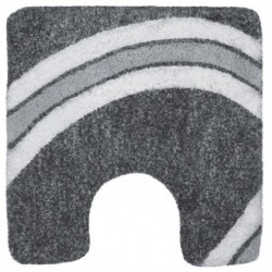 Alfombrilla de baño curva 55x55 gris