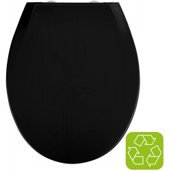 Asiento de inodoro negro Kos