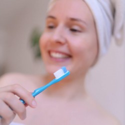 Mango de cepillo de dientes azul Lamazuna (a granel)