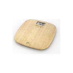 Báscula de baño de bambú con USB