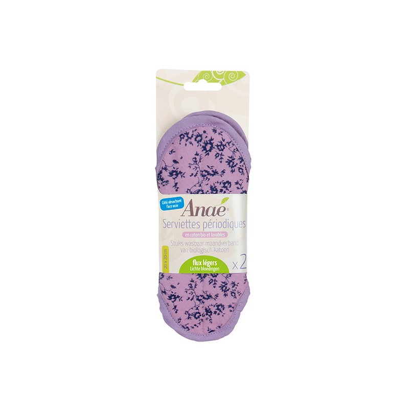 Salle d'ô - Serviettes périodiques - Flux légers - Lot de 2 Salle d'ô - Serviettes périodiques - Flux légers - Lot de 2