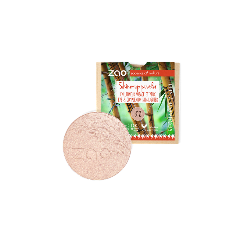 Salle d'ô - Zao - Recharge Shine-up Powder 310 Champagne rosé Salle d'ô - Zao - Recharge Shine-up Powder 310 Champagne rosé