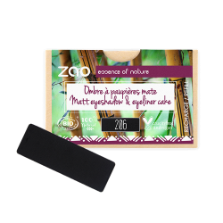 Salle d'ô - Zao - Recharge Ombre à paupières rectangle 206 Noir /eyeliner cake