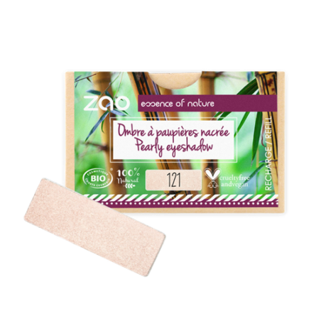 Salle d'ô - Zao - Recharge Ombre à paupières rectangle 121 Ivoire nacrée