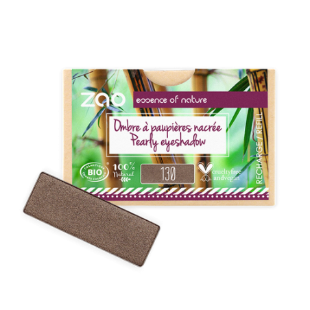Salle d'ô - Zao - Recharge Ombre à paupières rectangle 130 Marron intense