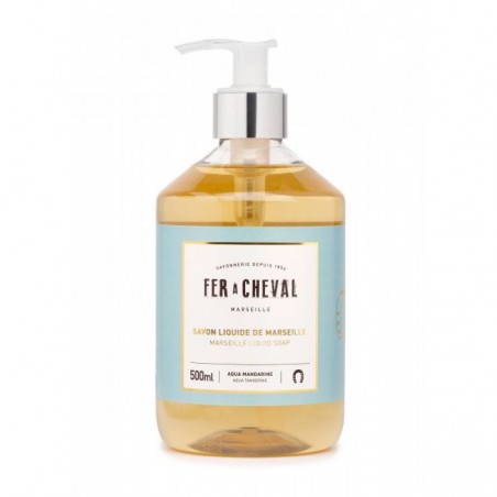 Salle d'ô - Fer à Cheval - Savon liquide de Marseille - Aqua Mandarine - 500ml