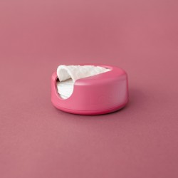 Salle d'ô - Lastswab - Etui rechargeable + 7 Cotons démaquillants réutilisable - Rouge corail