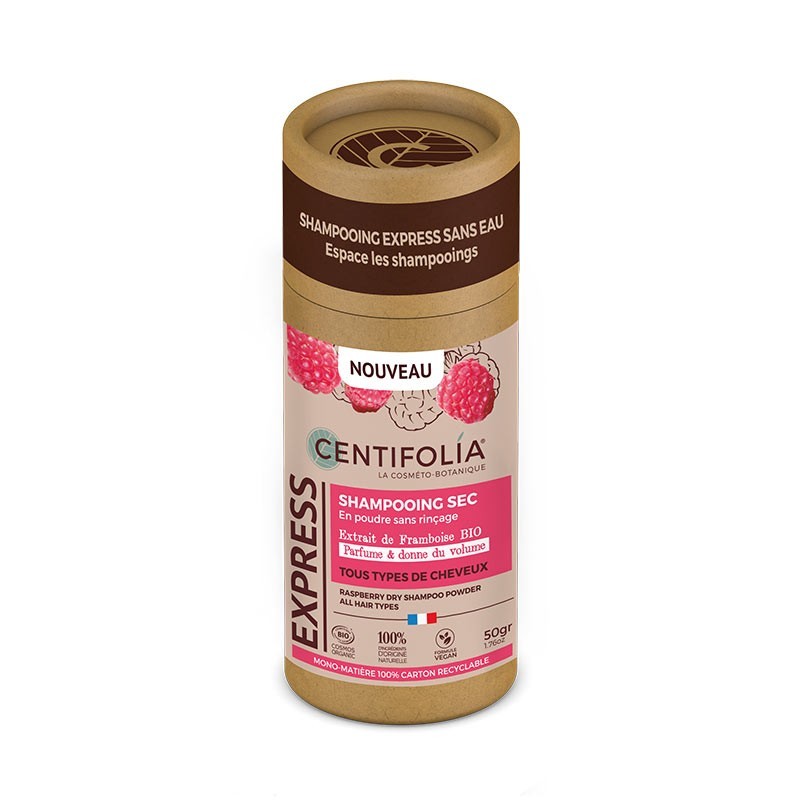 Salle d'ô - Centifolia - Shampoing sec sans rinçage - framboise - 50g Salle d'ô - Centifolia - Shampoing sec sans rinçage - framboise - 50g