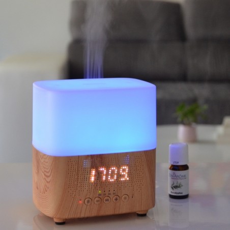 Salle d'ô - Diffuseur Ultrasonique Multifonction Tempo - Bluetooth et réveil