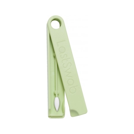 Salle d'ô - Coton tige en silicone réutilisable - Maquillage - Vert tortue
