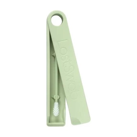 Salle d'ô - Coton tige en silicone réutilisable - Basic - Vert tortue