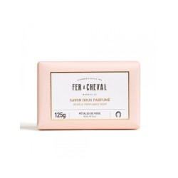 Salle d'ô - Savon pétales de rose - 125g - Fer à Cheval