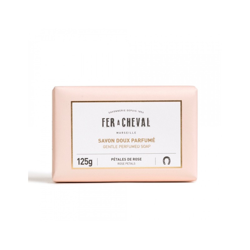 Salle d'ô - Savon pétales de rose - 125g - Fer à Cheval Salle d'ô - Savon pétales de rose - 125g - Fer à Cheval