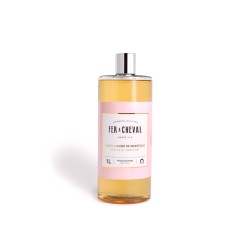Cream ceramic homemade soap dispenser, 420 ml