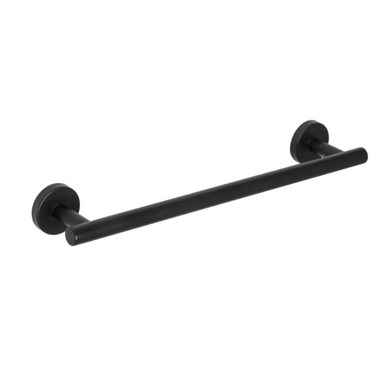 Salle d'ô - Porte serviettes 40 cm Bosio Noir mat