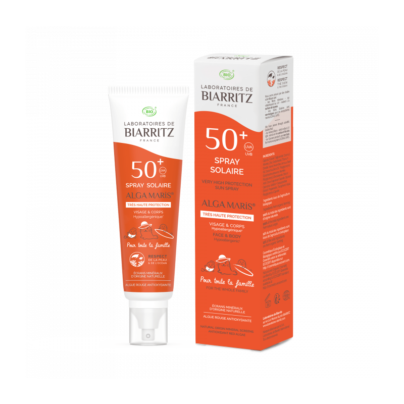 Salle d'ô - Alga Maris - Spray solaire SPF50+ - 150 ml Salle d'ô - Alga Maris - Spray solaire SPF50+ - 150 ml