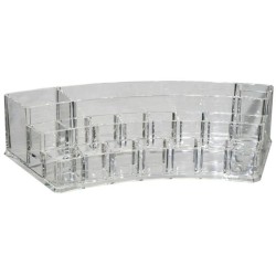 Salle d'ô - Organisateur cosmétique acrylique - semi-circulaire - 28,2x11,9x6,5cm