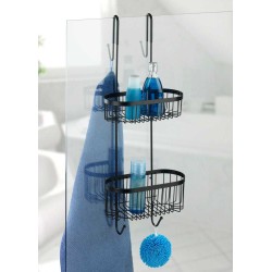 Serino 2-piece shower shelf, black