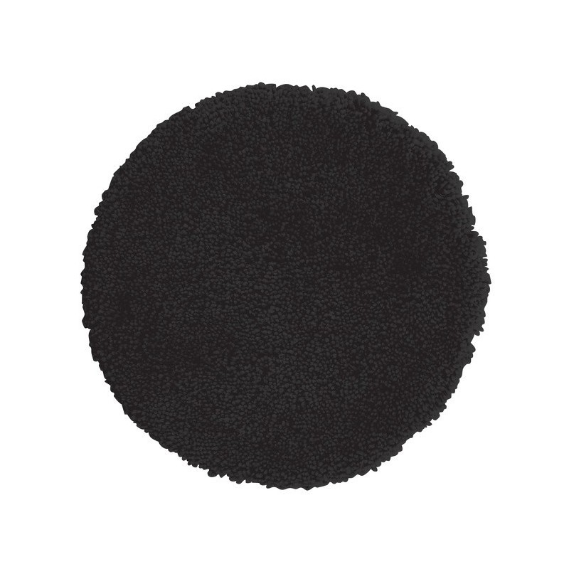Salle d'ô - Tapis de bain rond 60cm Highland Noir Salle d'ô - Tapis de bain rond 60cm Highland Noir