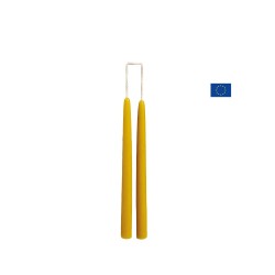 2 Pure beeswax candles 200x15mm
