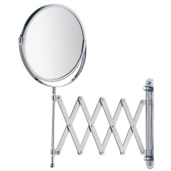 17 cm x 3 Wandspiegel mit Teleskoparm