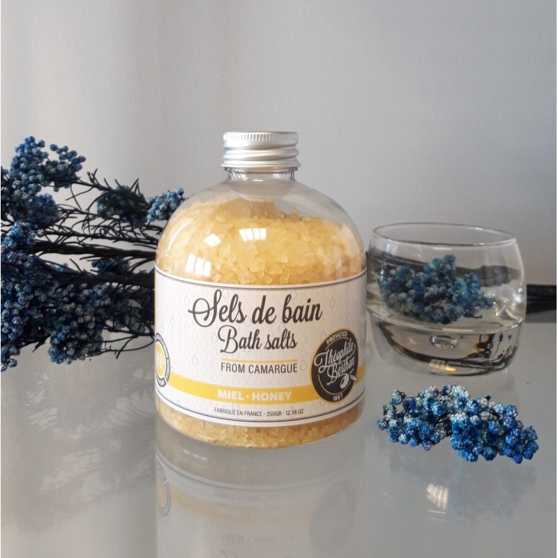 Salle d'ô - Sels de bain de Camargue - Miel - 350g Salle d'ô - Sels de bain de Camargue - Miel - 350g