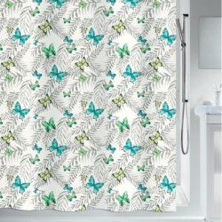 Cortinas têxteis 180x200cm borboletas - fabricadas na UE