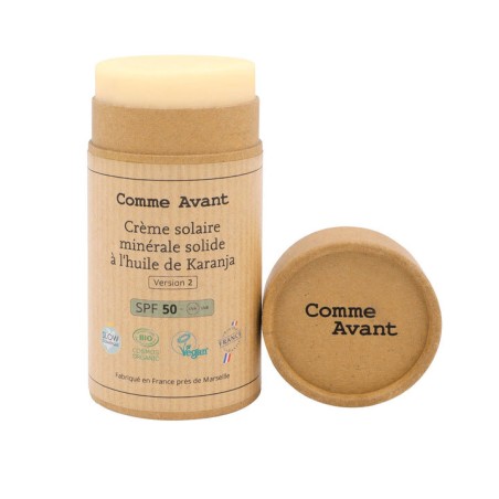 Salle d'ô - Crème solaire solide SPF50 à l'huile de Karanja - 80g