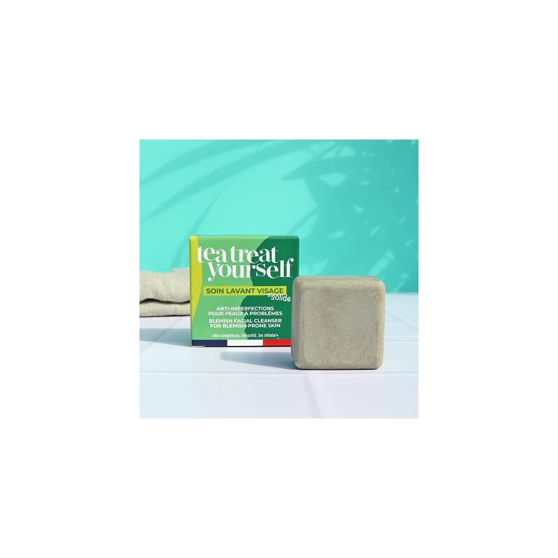 Salle d'ô - Soin lavant visage - Peaux à problèmes - Tea treat yourself - 28g Salle d'ô - Soin lavant visage - Peaux à problèmes - Tea treat yourself - 28g