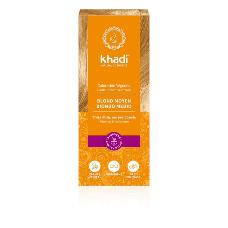 Salle d'ô - Coloration végétale Blond moyen - 100g Salle d'ô - Coloration végétale Blond moyen - 100g